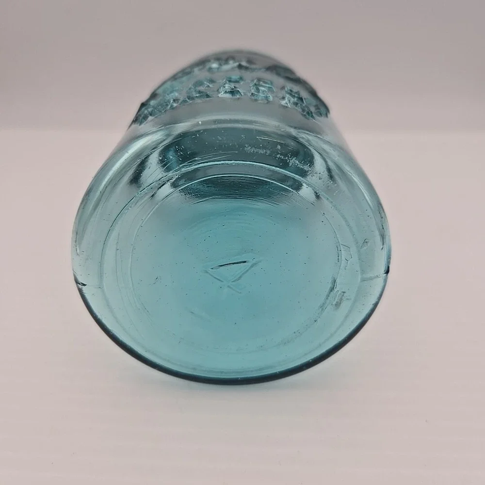 #4 Vintage BALL Blue Mason PINT Fruit Canning Jar with Zinc Lid 1923-33